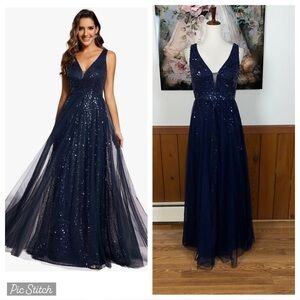Gorgeous Ever Pretty Sequin Mesh Gown!
